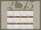 2015 Calendar, Year of the Sheep