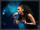 Alicia Keys Singing on the Stage