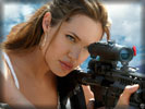 Angelina Jolie with a Sniper Rifle