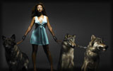 Beyonce Knowles with Wolves