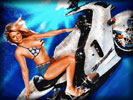 Mariah Carey on a Motorbike, Feet, Legs