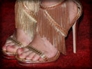 Carrie Underwood, Feet, High Heels, Gold Shoes, Toes