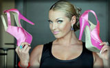 Anastasia Volochkova with Pink Shoes